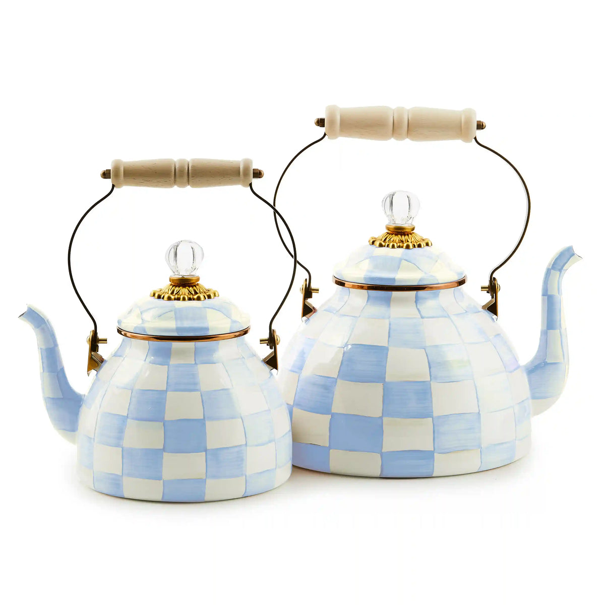 Emerald Check 2 Quart Tea Kettle