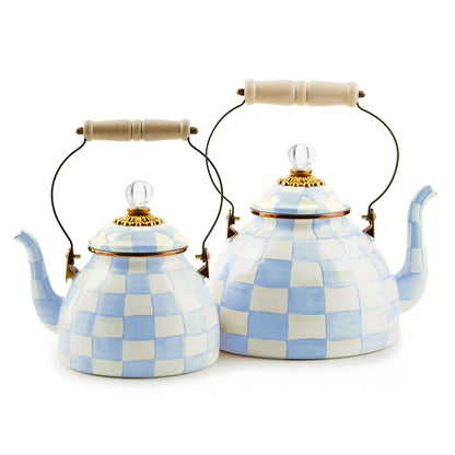 Emerald Check 2 Quart Tea Kettle