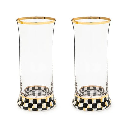 Courtly Check Highball Glass, Set of 2