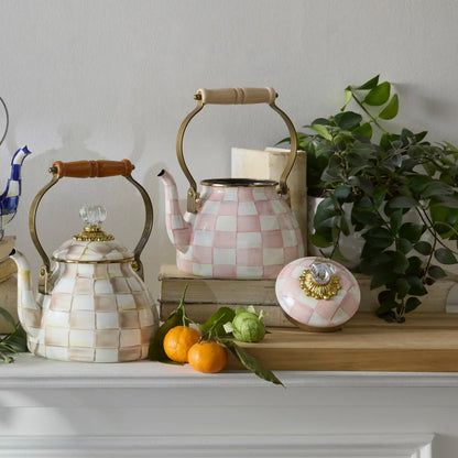 Rosy Check 3 Quart Tea Kettle