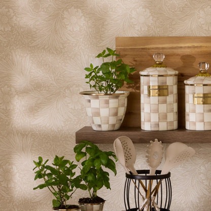 Emerald Check Large Flower Pot