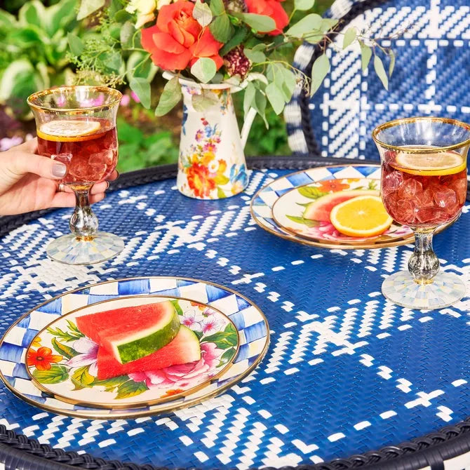 Royal Check Salad/Dessert Plate