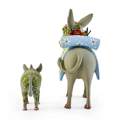 Patience Brewster Nativity Mother & Baby Donkey Figures