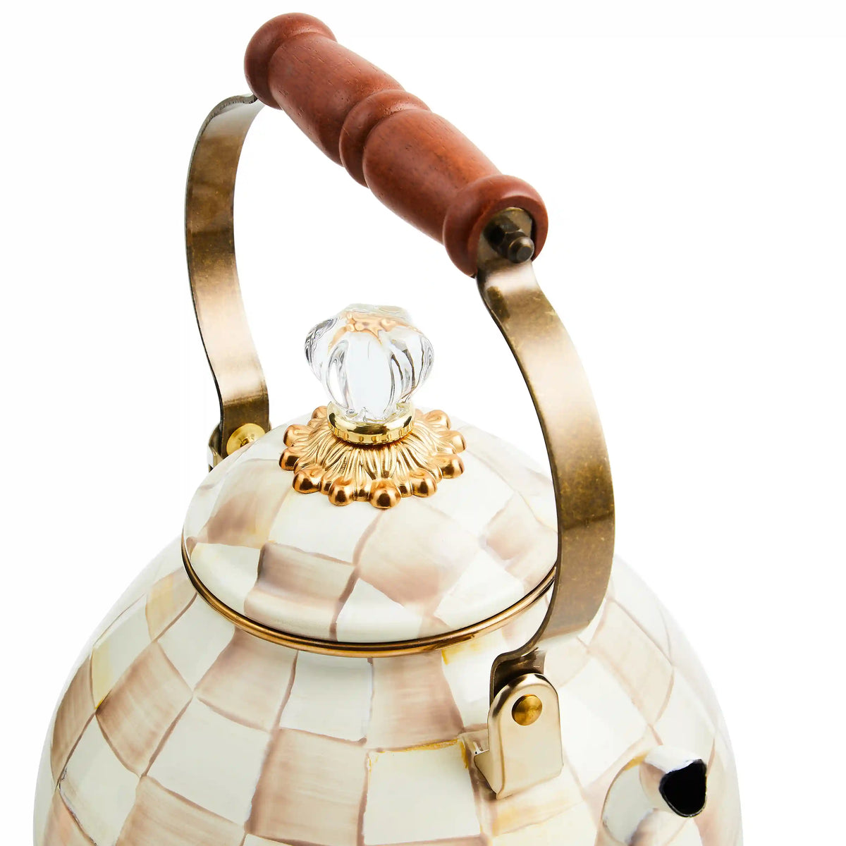 Emerald Check 3 Quart Tea Kettle