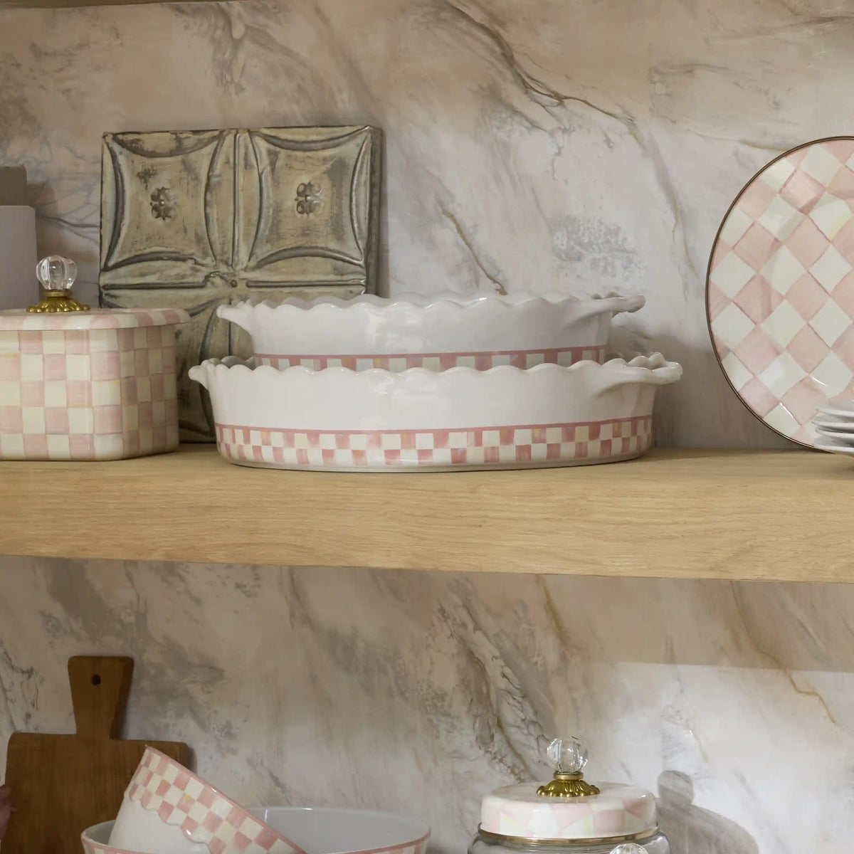 Courtly Check Everyday Medium Oval Baker