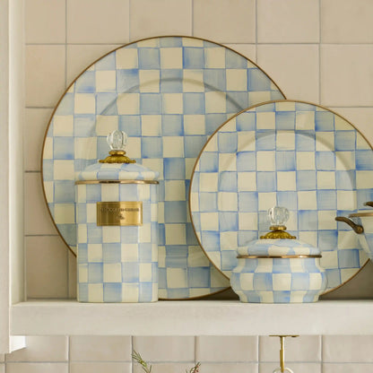 Emerald Check Serving Platter