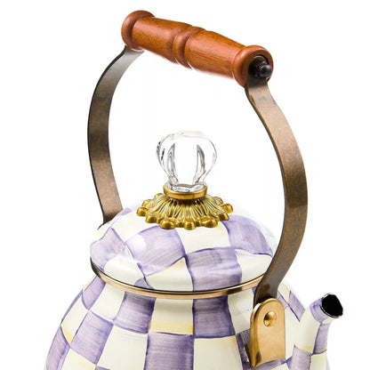 Emerald Check 3 Quart Tea Kettle