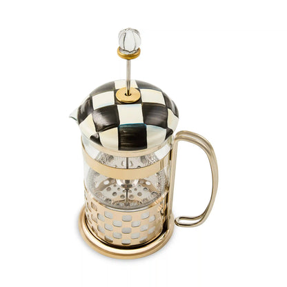 Violet Check French Press