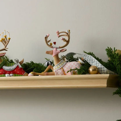 Patience Brewster Dash Away Sitting Cupid Reindeer Figure