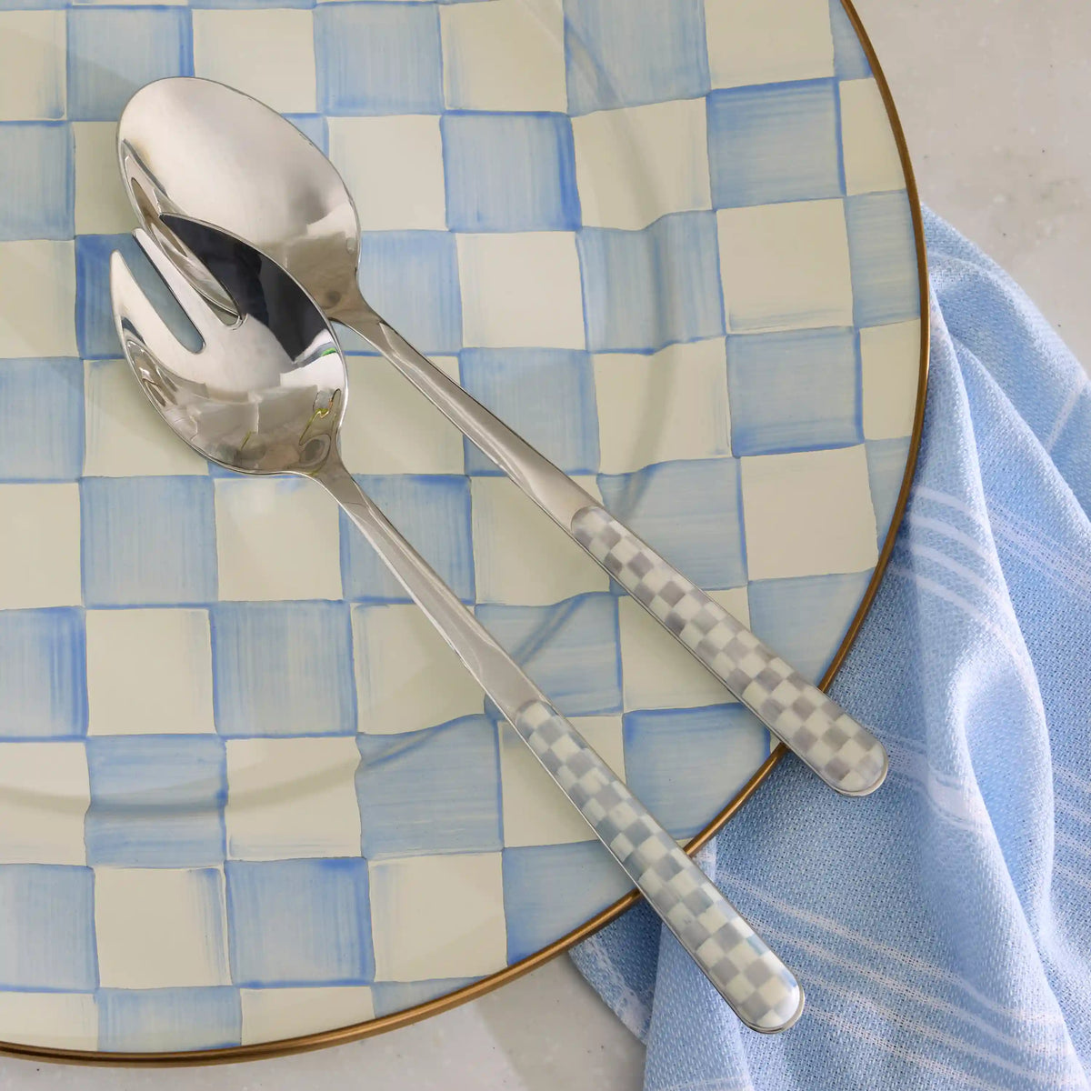 Royal Check Serving Platter