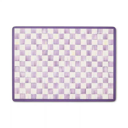 Rosy Check Cork Back Placemats, Set of 4
