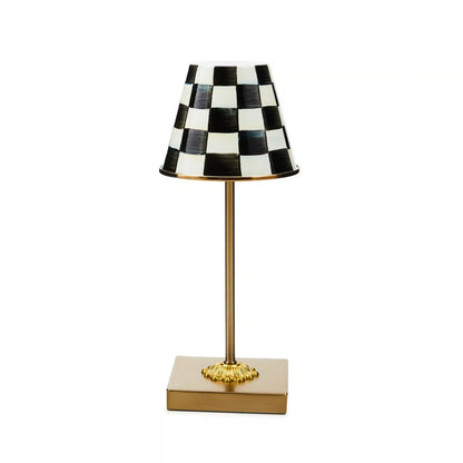 Sterling Check LED Rechargeable Cafe Table Lamp