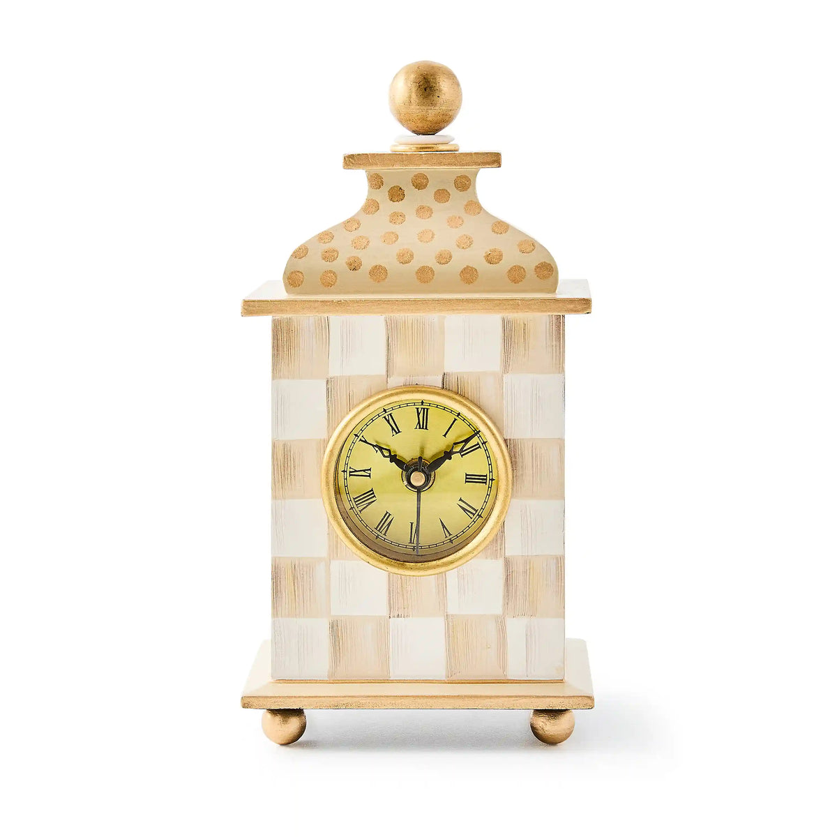 Royal Check Desk Clock