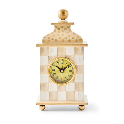Royal Check Desk Clock