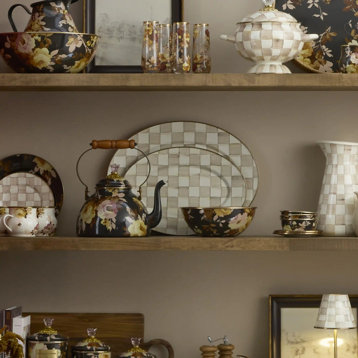 Courtly Check Small Oval Platter