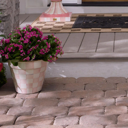 Mocha Check Extra Large Garden Pot