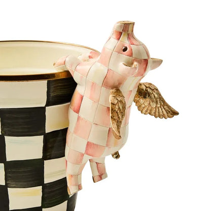 Rosy Check Flying Pig Pot Climber
