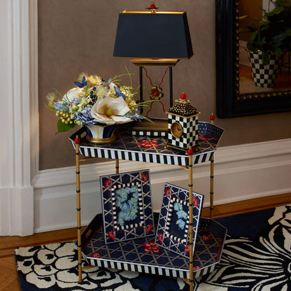 Royal Check Desk Clock