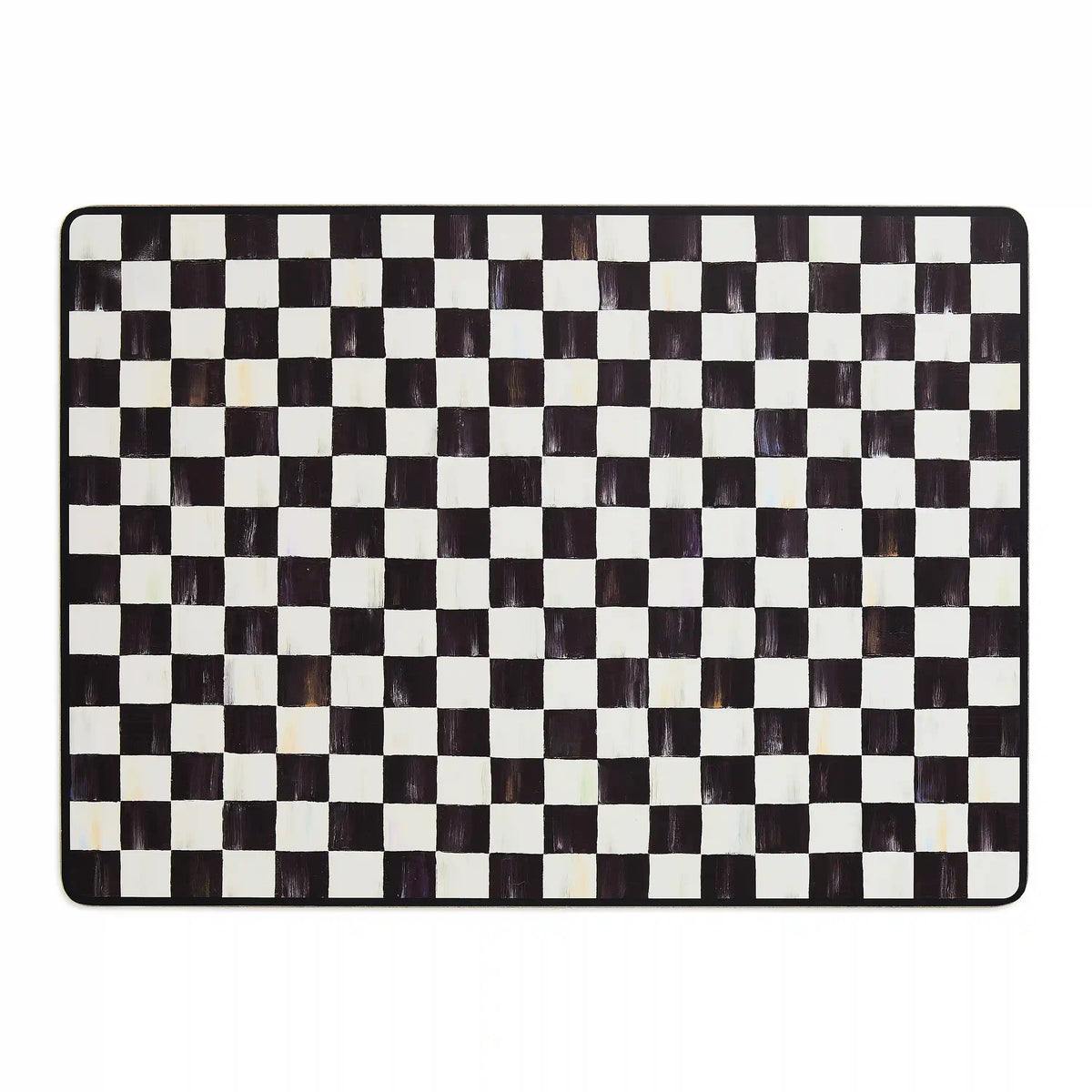 Violet Check Cork Back Placemats, Set of 4