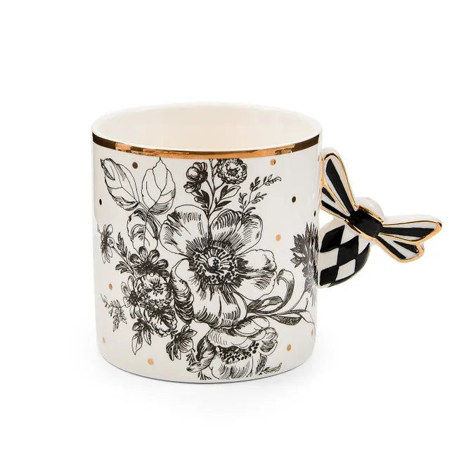 Bee Toile Mug & Saucer Set