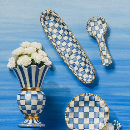 Parchment Check Great Vase