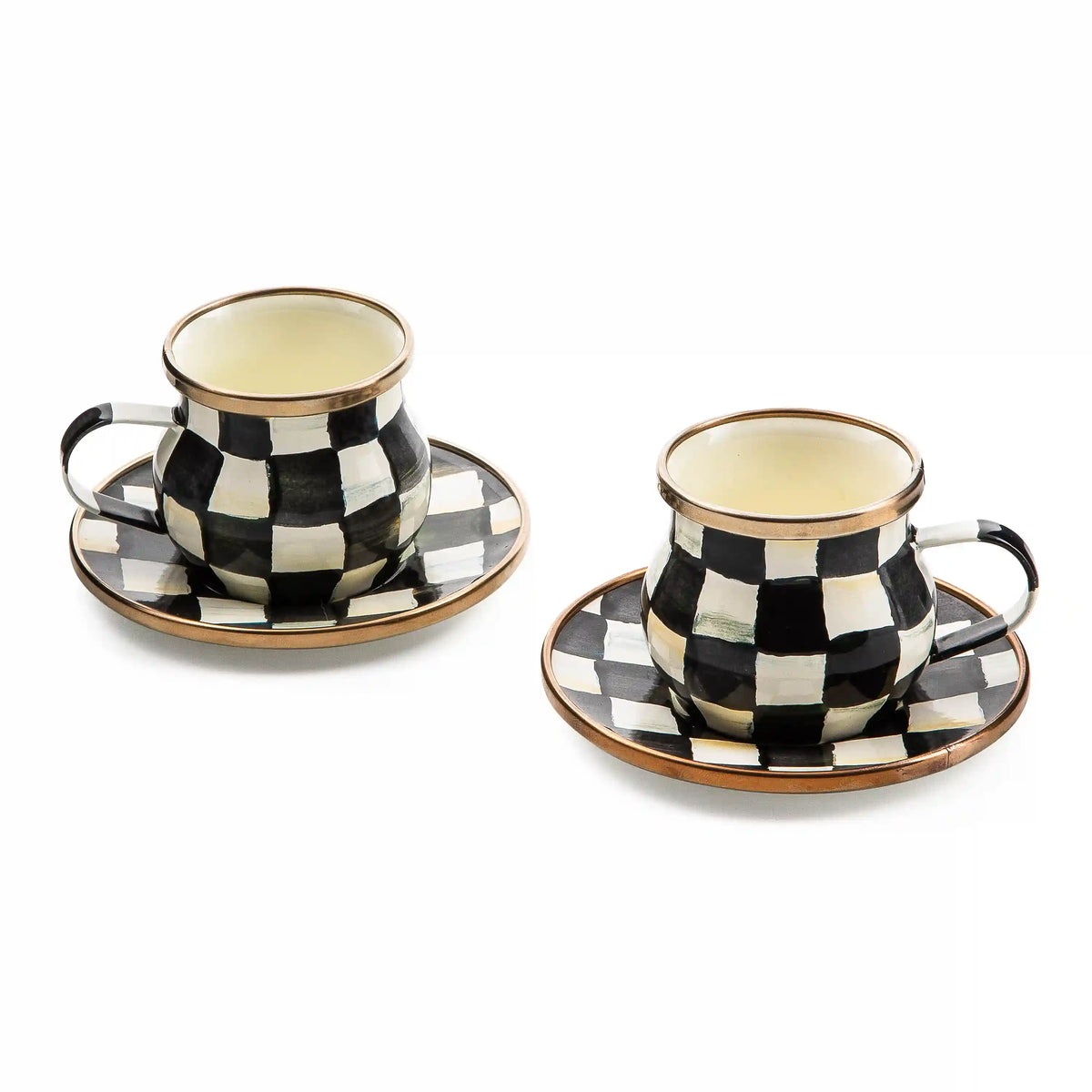 Courtly Check Espresso Cup & Saucer Set
