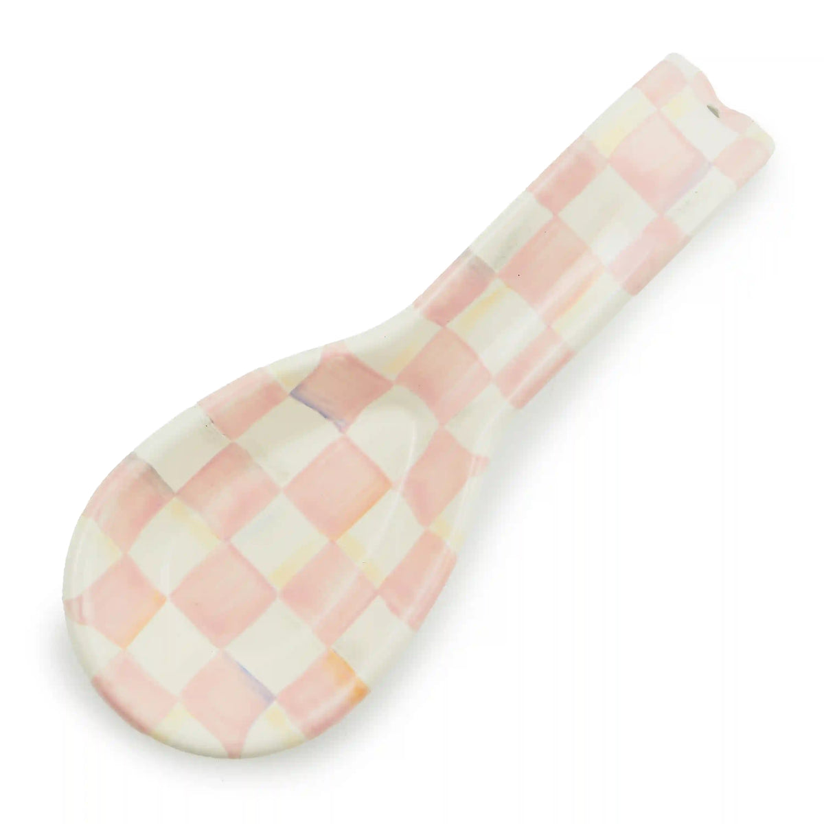 Mocha Check Spoon Rest