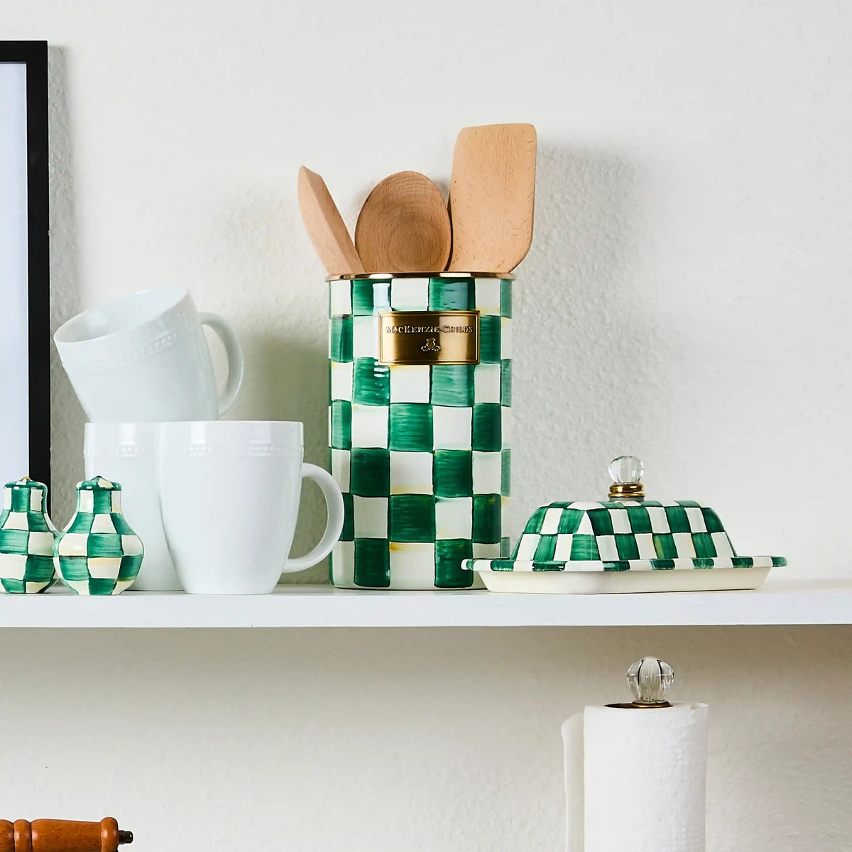 Sky Check Utensil Holder