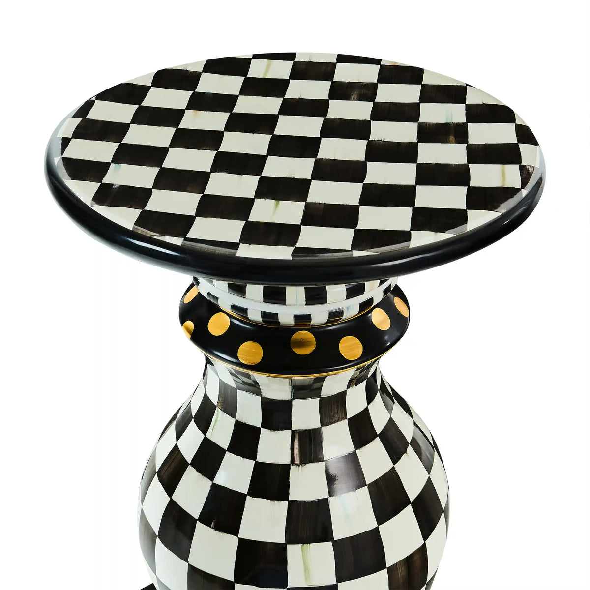Courtly Check Ceramic Pedestal Table Base