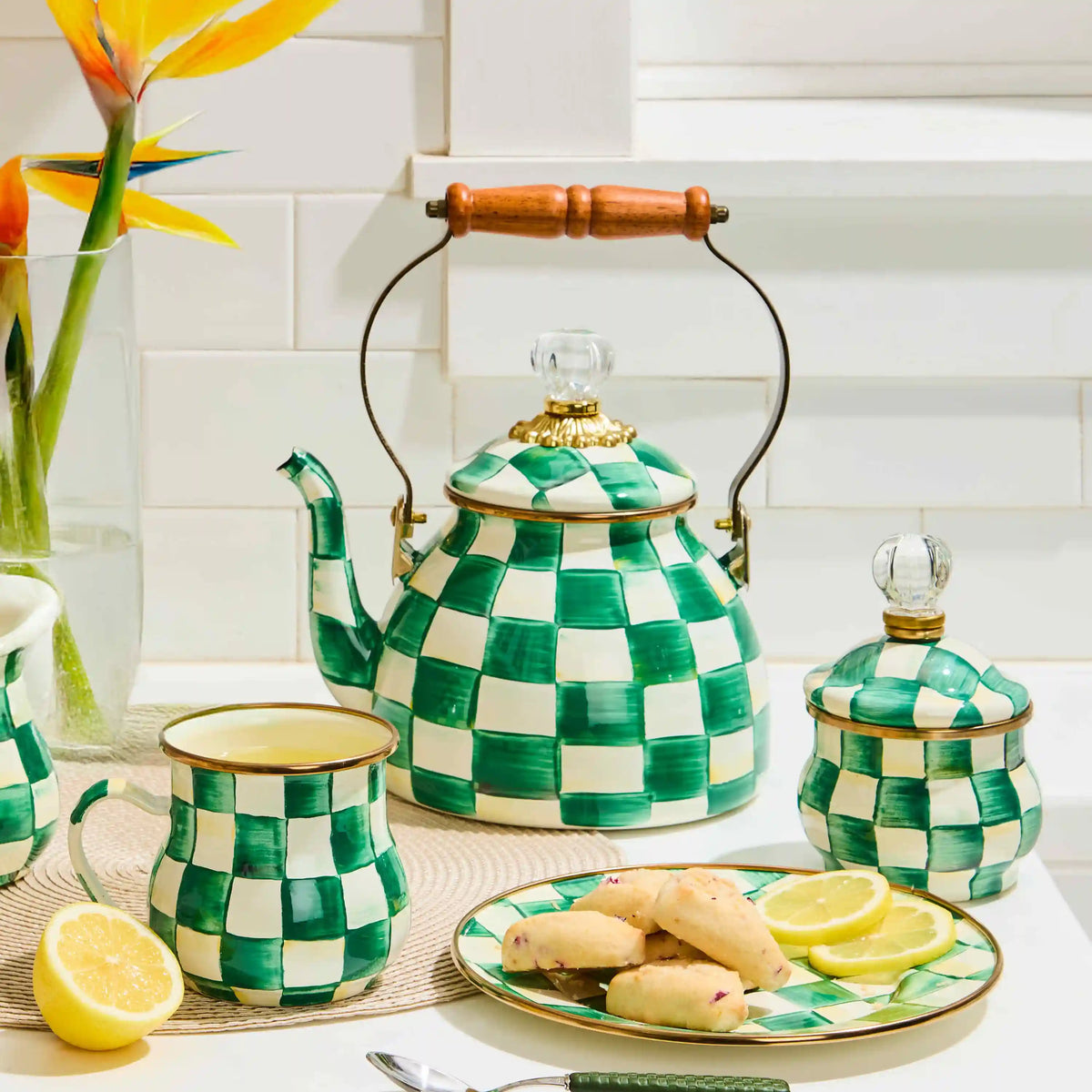 Royal Check 2 Quart Tea Kettle