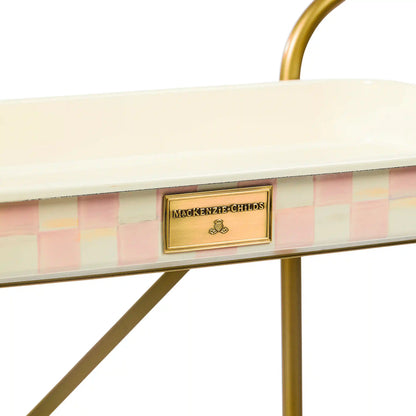 Violet Check 3-Tier Kitchen Cart