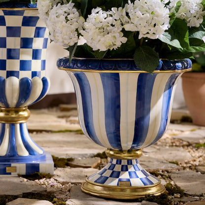 Courtly Check Pedestal Urn