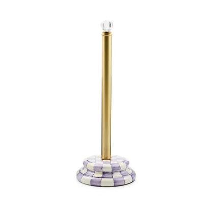 Violet Check Toilet Tissue Storage