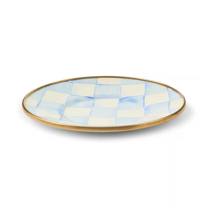Violet Check Saucer