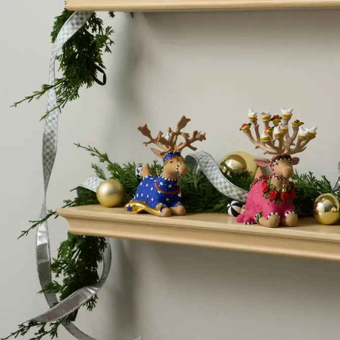 Patience Brewster Dash Away Sitting Comet Reindeer Figure