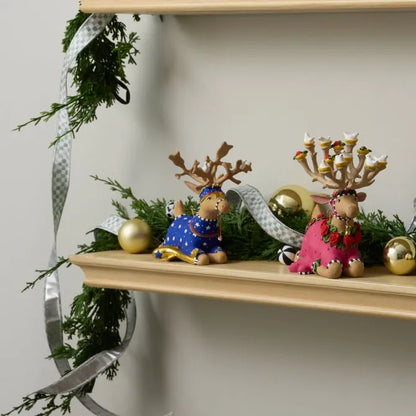 Patience Brewster Dash Away Sitting Comet Reindeer Figure