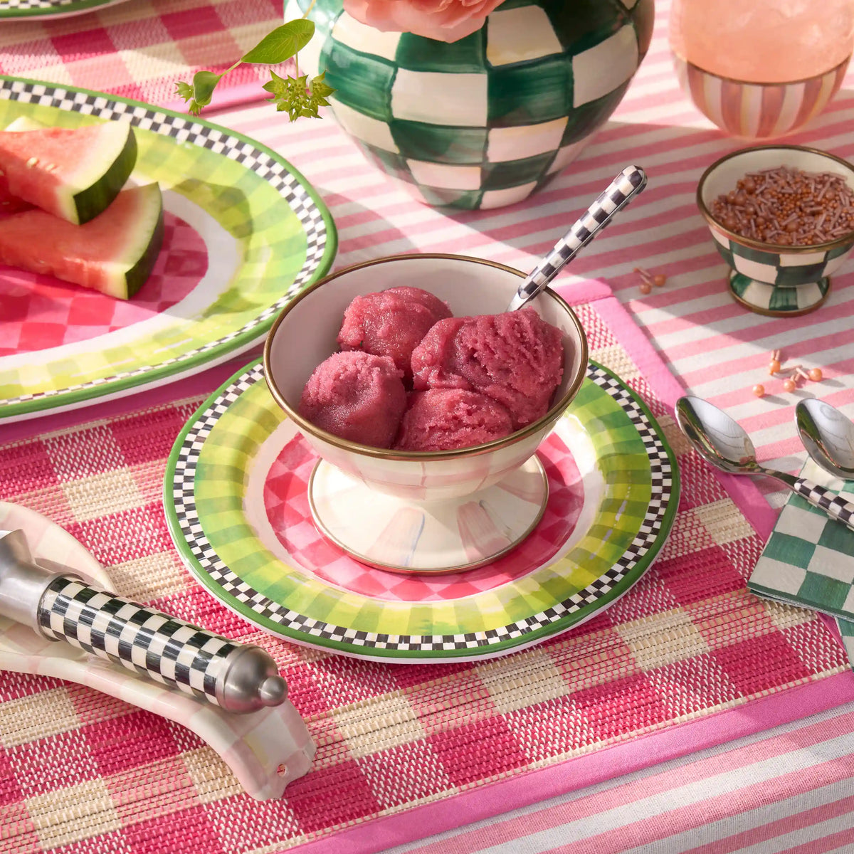 Courtly Check Ice Cream Dish