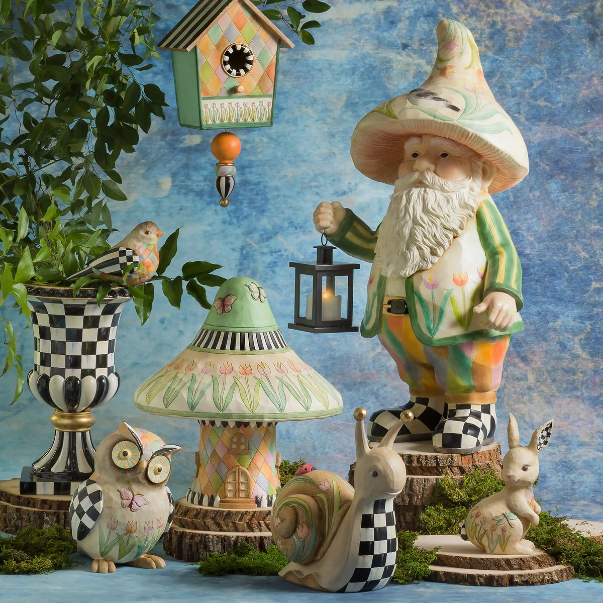 Rosy Stripe Urn