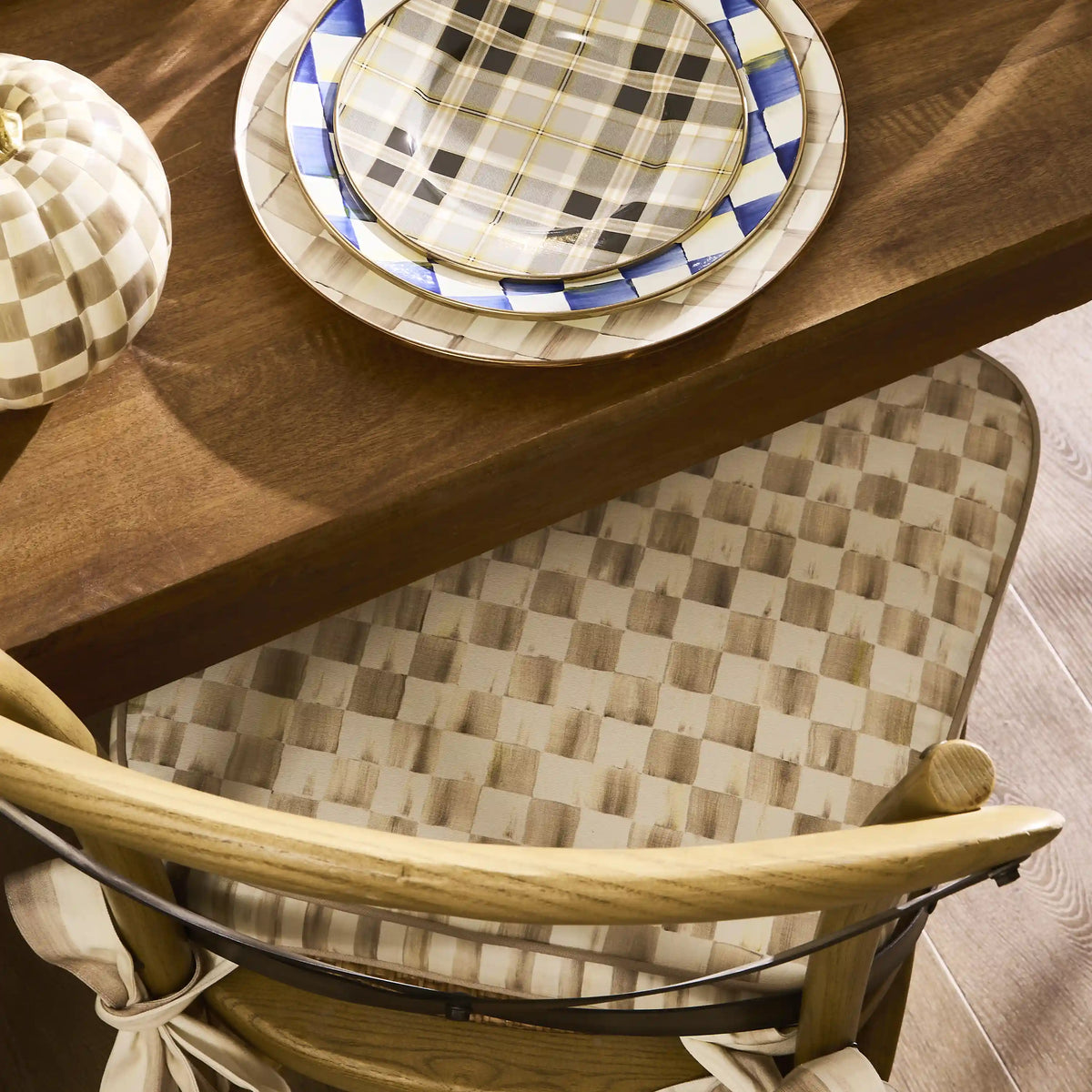 Courtly Check Chair Cushion