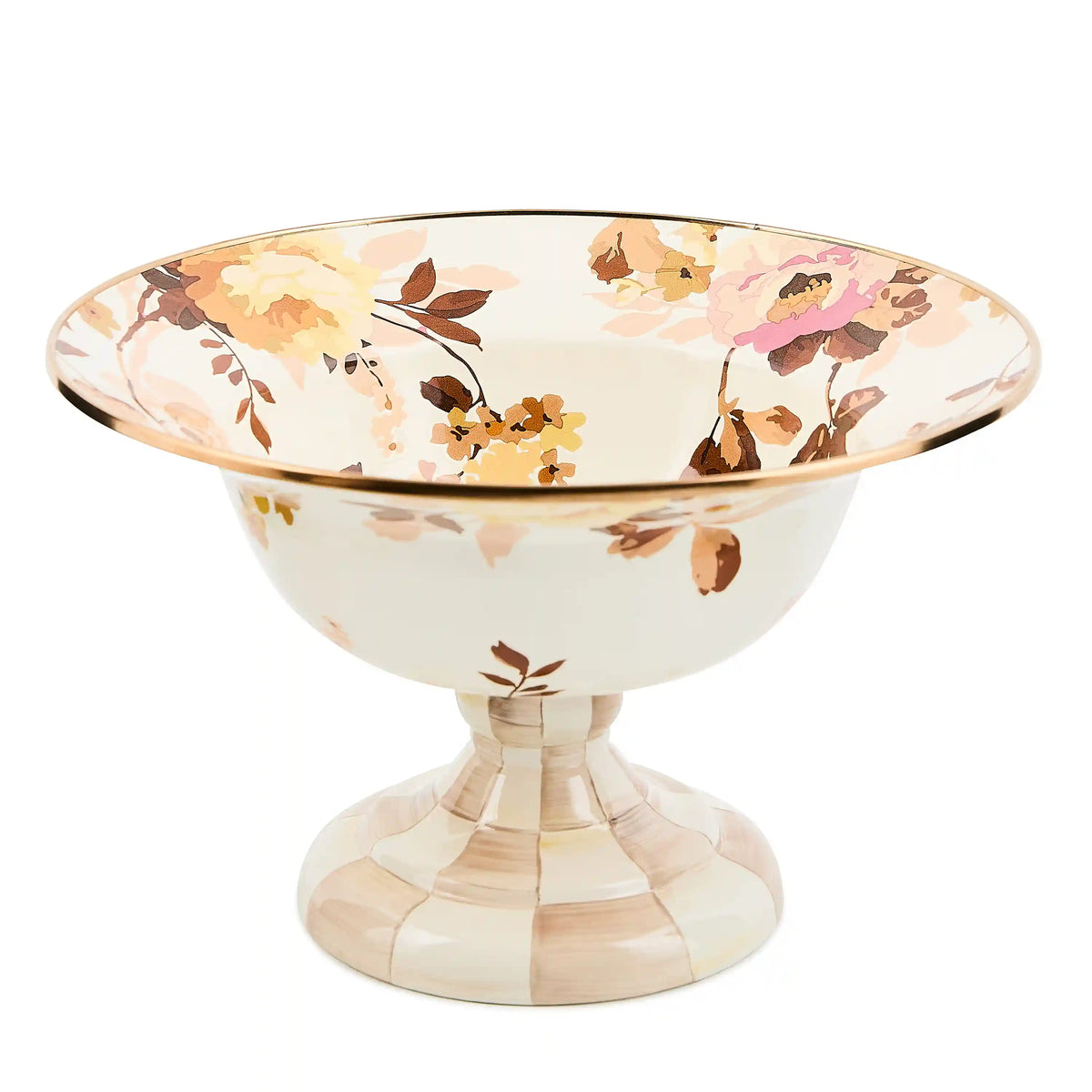 Wild Rose Slate Large Compote