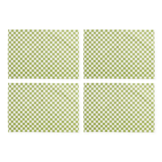 Green Check Placemat, Set of 4