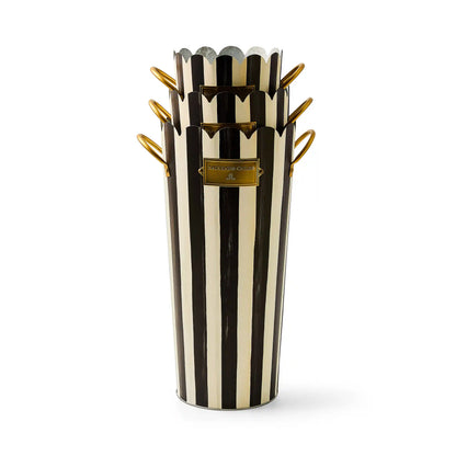 Spectator Galvanized Flower Buckets, Set of 3