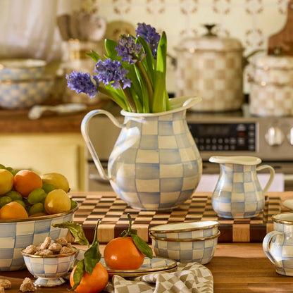 Mocha Check Pitcher
