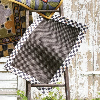 Courtly Check Black Sisal 2' x 3' Rug