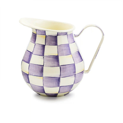 Mocha Check Pitcher