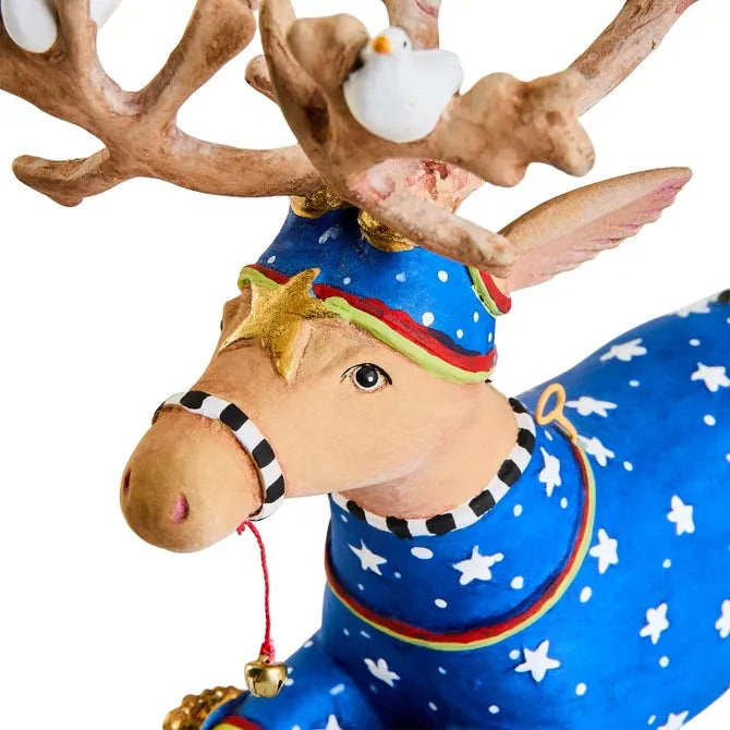 Patience Brewster Dash Away Sitting Comet Reindeer Figure