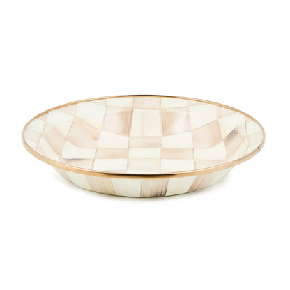 Wild Rose Brown Pie Plate