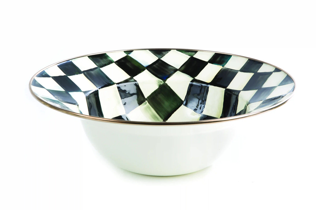 Sky Check Serving Bowl