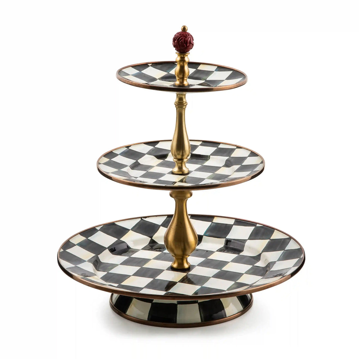 Rosy Check Two Tier Sweet Stand