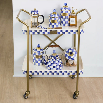 Courtly Check 2-Tier Kitchen Cart